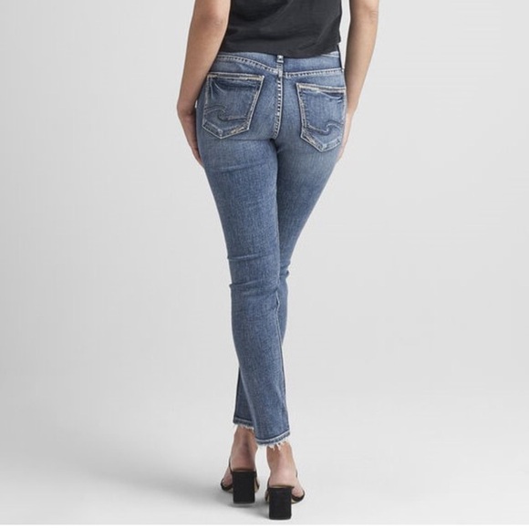 Silver Jeans Women’s Size 29 Teal Suki Skinny Jeans - Picture 5 of 8